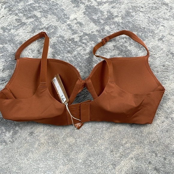 NWT Skims Ultimate Nipple Push Up Plunge Bra Limited Rare Bronze Sz 36C - Picture 5 of 10